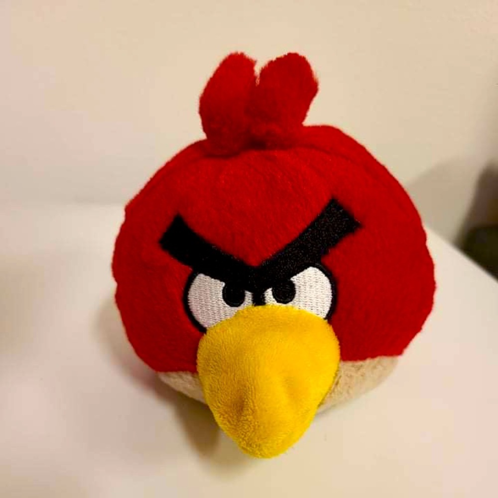 Angry bird plush, Red